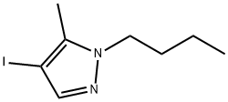 1-Butyl-4-iodo-5-methyl-1H-pyrazole 化学構造式