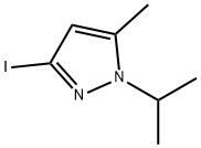 3-碘-1-异丙基-5-甲基-1H-吡唑 结构式