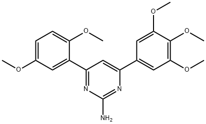 1354920-72-1 4-(2,5-dimethoxyphenyl)-6-(3,4,5-trimethoxyphenyl)pyrimidin-2-amine