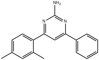 4-(2,4-dimethylphenyl)-6-phenylpyrimidin-2-amine Structure