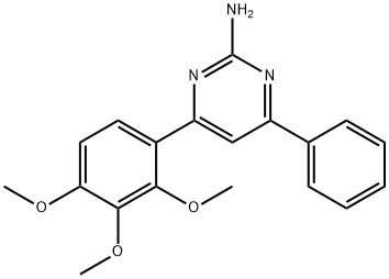 4-phenyl-6-(2,3,4-trimethoxyphenyl)pyrimidin-2-amine Structure