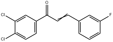 (2E)-1-(3,4-dichlorophenyl)-3-(3-fluorophenyl)prop-2-en-1-one Structure