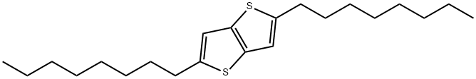 2,5-Dioctylthieno[3,2-b ]thiophene Struktur