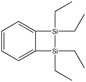 7,8-Disilabicyclo[4.2.0]octa-1,3,5-triene, 7,7,8,8-tetraethyl- Struktur