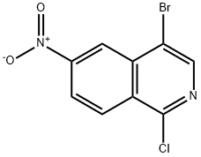 Isoquinoline, 4-bromo-1-chloro-6-nitro-, 1369199-81-4, 结构式