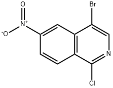 Isoquinoline, 4-bromo-1-chloro-6-nitro- 结构式