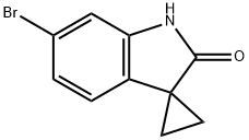 6'-Bromo-1'H-spiro[cyclopropane-1,3'-indole]-2'-one Struktur