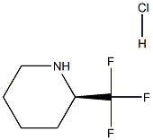 (2R)-2-(trifluoromethyl)piperidine:hydrochloride, 1389320-26-6, 结构式