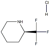 (R)-2-トリフルオロメチルピペリジン塩酸塩 化学構造式