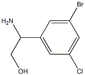 2-AMINO-2-(3-BROMO-5-CHLOROPHENYL)ETHAN-1-OL Struktur