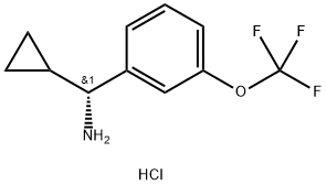 (1R)CYCLOPROPYL[3-(TRIFLUOROMETHOXY)PHENYL]METHYLAMINE HYDROCHLORIDE Structure