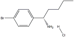 (1S)-1-(4-BROMOPHENYL)PENTYLAMINE HYDROCHLORIDE 结构式