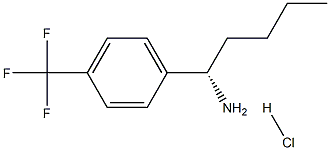 (1S)-1-[4-(TRIFLUOROMETHYL)PHENYL]PENTYLAMINE HYDROCHLORIDE,1391428-12-8,结构式