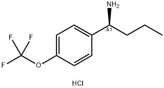 (1S)-1-[4-(TRIFLUOROMETHOXY)PHENYL]BUTYLAMINE HYDROCHLORIDE,1391521-82-6,结构式