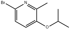 6-Bromo-3-isopropoxy-2-methylpyridine 化学構造式