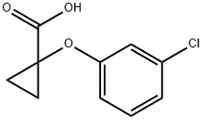 1-(3-Chloro-phenoxy)-cyclopropanecarboxylic acid Structure