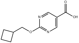 2-(Cyclobutylmethoxy)pyrimidine-5-carboxylic acid Structure