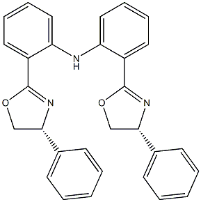 双(2-((R)-4-苯基-4,5-二氢噁唑-2-基)苯基)胺,1414371-70-2,结构式