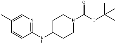 TERT-BUTYL 4-((5-METHYLPYRIDIN-2-YL)AMINO)PIPERIDINE-1-CARBOXYLATE 化学構造式