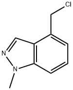 4-(Chloromethyl)-1-methyl-1H-indazole 化学構造式