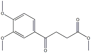 Benzenebutanoic acid,3,4-dimethoxy-g-oxo-,methyl ester Structure