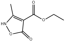 3-メチル-5-オキソ-2,5-ジヒドロイソオキサゾール-4-カルボン酸エチル 化学構造式