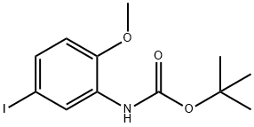 tert-butyl N-(5-iodo-2-methoxyphenyl)carbamate Structure