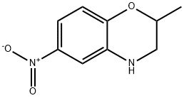 2-methyl-6-nitro-3,4-dihydro-2H-1,4-benzoxazine 化学構造式