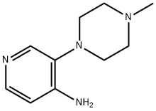 3-(4-メチルピペラジン-1-イル)ピリジン-4-アミン 化学構造式
