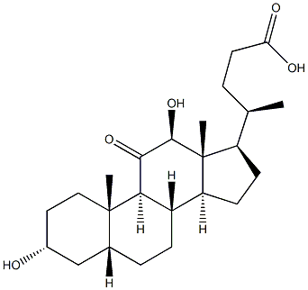 5b-Cholan-24-oic acid, 3a,12b-dihydroxy-11-oxo- (8CI)