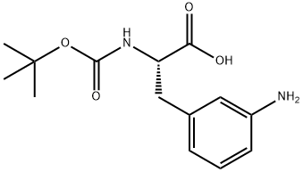 3-amino-N-[(1,1-dimethylethoxy)carbonyl]- DL-Phenylalanine Struktur