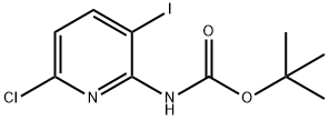 tert-Butyl (6-chloro-3-iodopyridin-2-yl)carbamate Structure