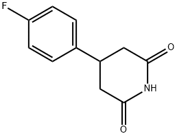 4-(4-FLUOROPHENYL)PIPERIDINE-2,6-DIONE,163631-01-4,结构式