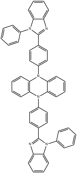 5,1-双(4-(1-苯基-1H-苯并[D]咪唑-2-基)苯基)-5,1-二氢吩嗪, 1638702-85-8, 结构式