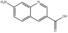 7-氨基喹啉-3-羧酸,1692147-32-2,结构式
