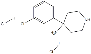 4-(3-Chlorophenyl)piperidin-4-amine dihydrochloride Structure