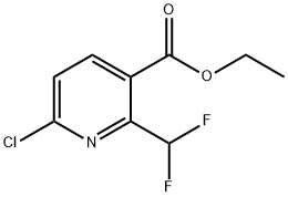 ethyl 6-chloro-2-(difluoromethyl)nicotinate Structure