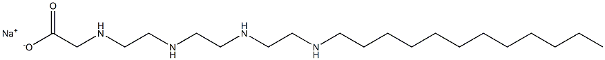 3,6,9,12-Tetraazatetracosanoic acid,monosodium salt Structure