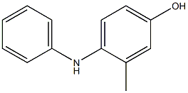 Phenol, 3-methyl-4-(phenylamino)- Structure