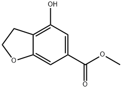 2,3-二氢-4-羟基-6-苯并呋喃甲酸甲酯, 1780699-08-2, 结构式
