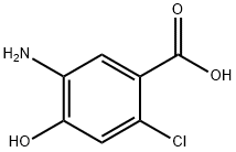 5-氨基-2-氯-4-羟基苯甲酸, 1783628-13-6, 结构式