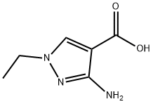 3-氨基-1-乙基-1H-吡唑-4-羧酸 结构式