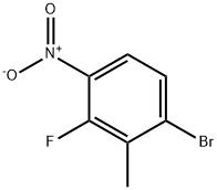 1-bromo-3-fluoro-2-methyl-4-nitrobenzene 结构式