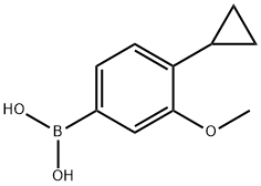 4-Cyclopropyl-3-mehtoxyphenylboronic acid 化学構造式