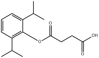 Butanedioic acid, mono[2,6-bis(1-methylethyl)phenyl] ester 结构式