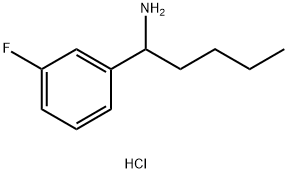 1-(3-FLUOROPHENYL)PENTAN-1-AMINE HYDROCHLORIDE Struktur