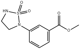 Benzoic acid, 3-(1,1-dioxido-1,2,5-thiadiazolidin-2-yl)-, methyl ester,1896032-53-3,结构式