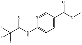 6-(2,2,2-Trifluoro-acetylamino)-nicotinic acid methyl ester,1906808-06-7,结构式