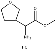 2-氨基-2-(四氢呋喃-3-基)乙酸甲酯盐酸盐, 1922707-24-1, 结构式