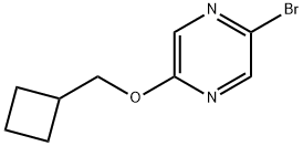 2-Bromo-5-(cyclobutylmethoxy)pyrazine Structure